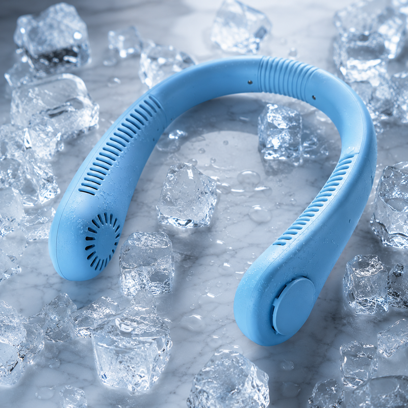 Ventilador de Cuello Portátil Recargable – Sin Aspas y Manos Libres | 3 Velocidades